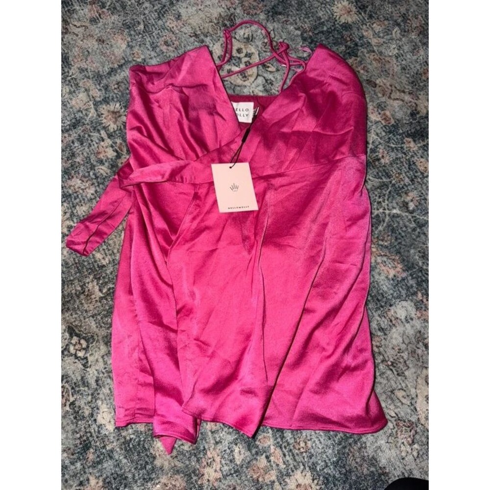 Hello Molly, hot pink, mini dress size medium